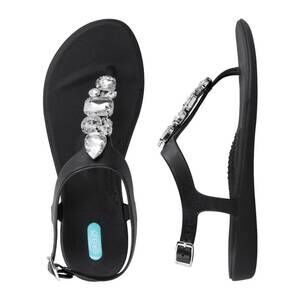 NEW OKA-B women's monroe flat sandals in black